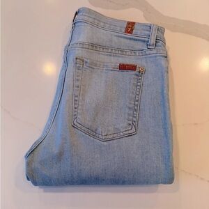 7 For All Mankind Light Blue Ankle Jeans